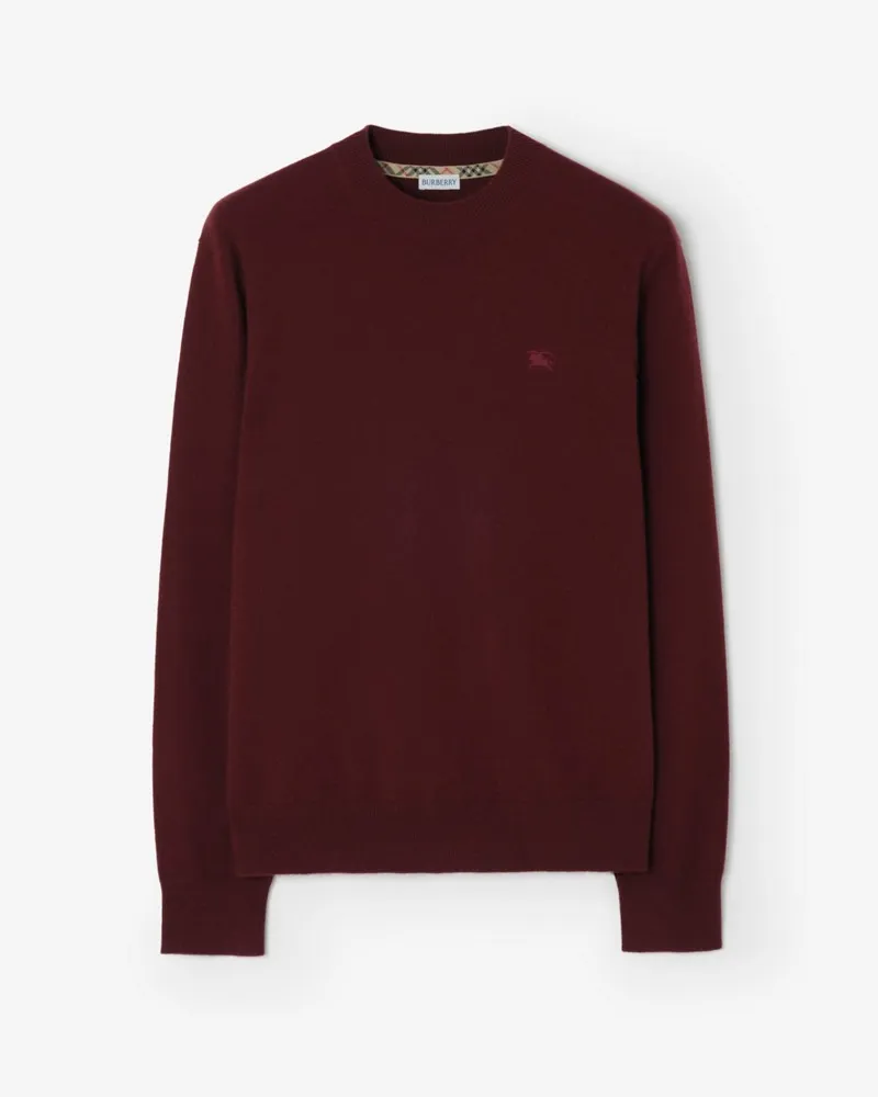 Burberry Kaschmirmisch-Pullover , Size Oxblood-rot