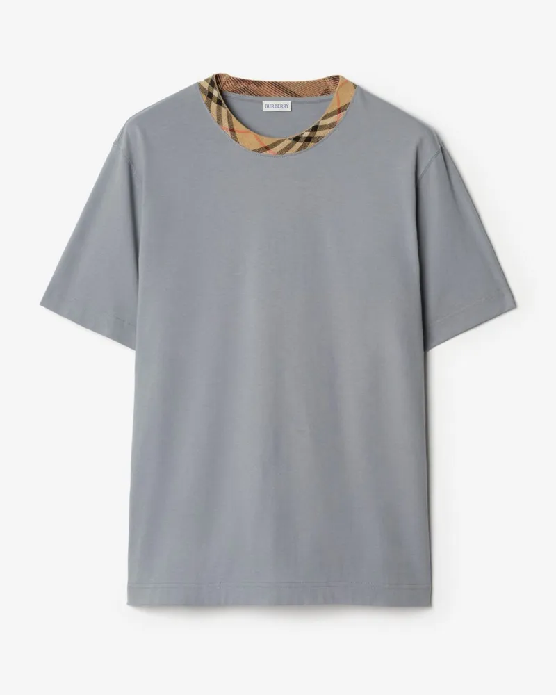 Burberry Baumwoll-T-Shirt mit Karobesatz Forecast
