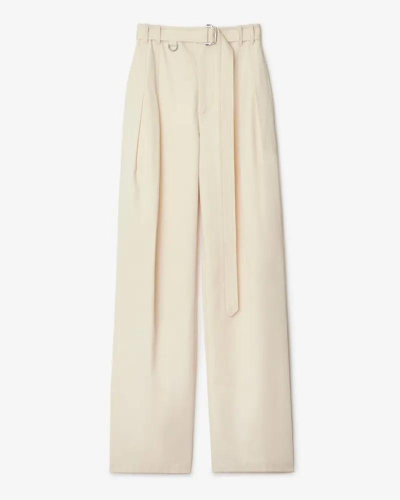Burberry Hose aus Gabardine mit Gürtel Lunar