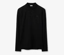 Langärmeliges Baumwoll-Poloshirt , Size