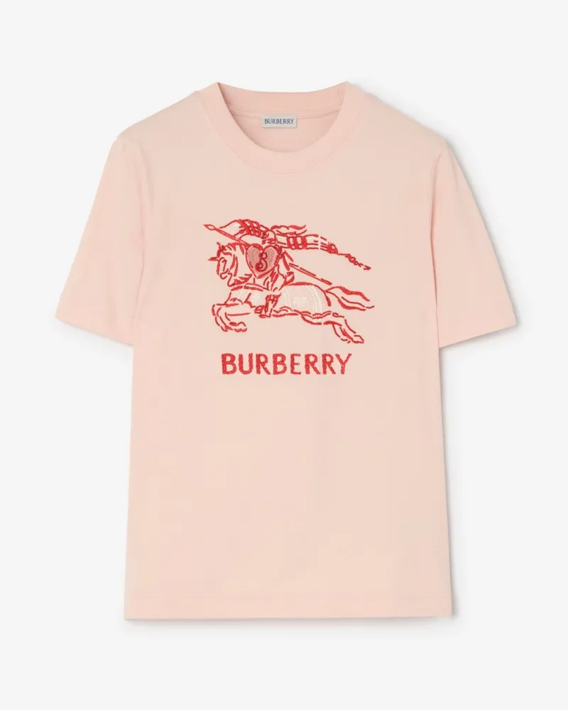 Burberry Baumwoll-T-Shirt mit Herz-Knight , Size Compact