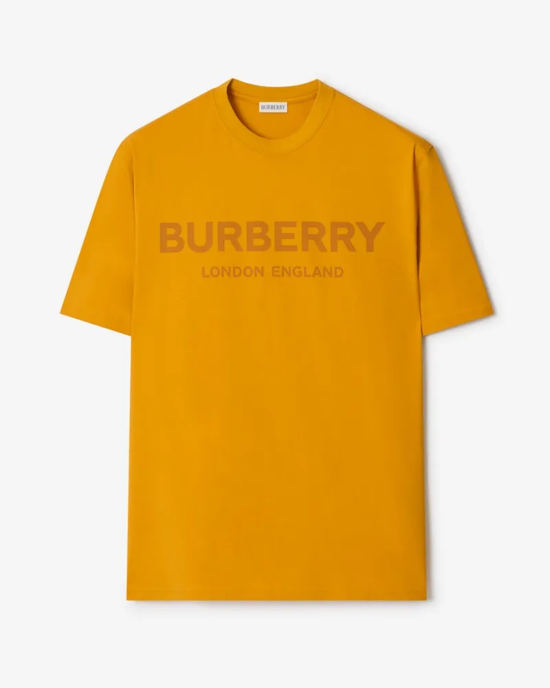 Burberry Baumwoll-T-Shirt mit Logo Sattes