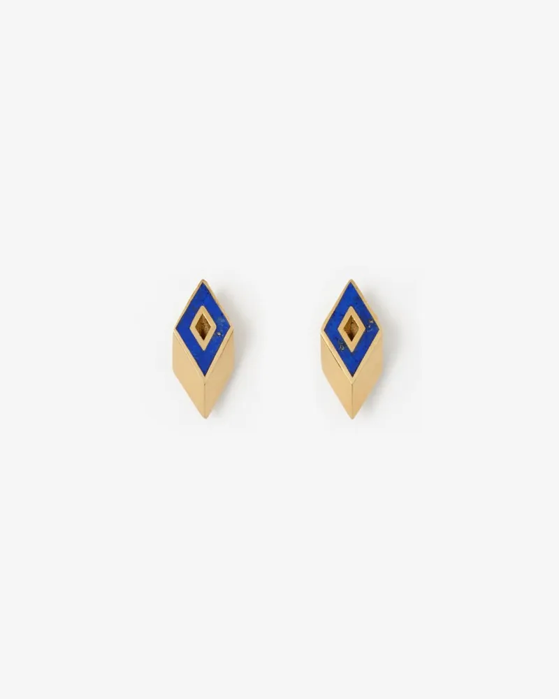 Burberry Ohrstecker „Hollow“ mit Lapis Gold