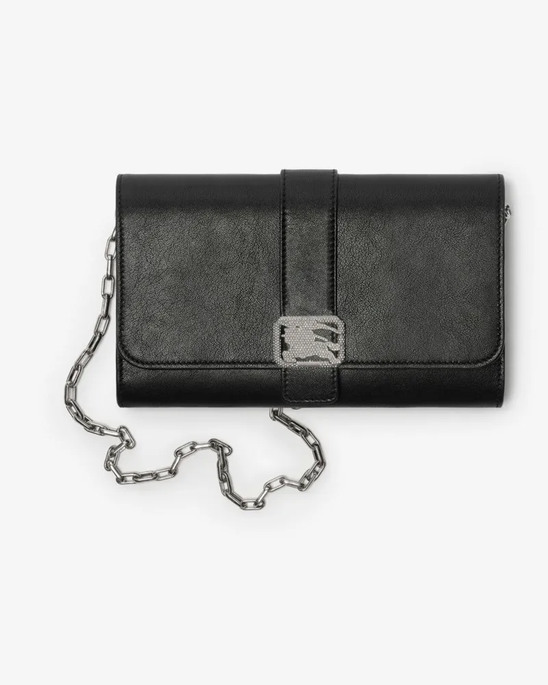 Burberry Brieftasche „Rider“ mit Kettenriemen Schwarz