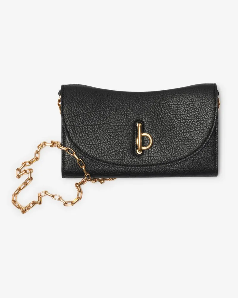 Burberry Brieftasche „Rocking Horse“ mit Kettenriemen Schwarz