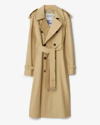 Burberry Langer Trenchcoat Flachsfarben