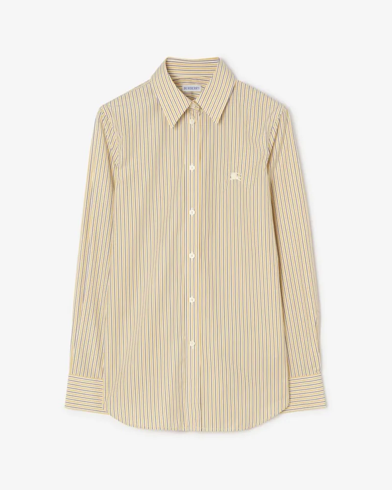 Burberry Elegantes Baumwollhemd in schmaler Passform , Size White