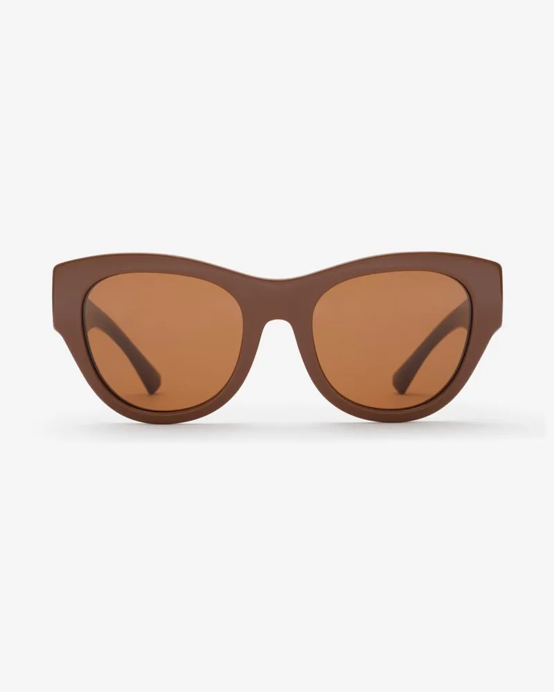 Burberry Sonnenbrille mit runder Fassung und EKD-Motiv Red