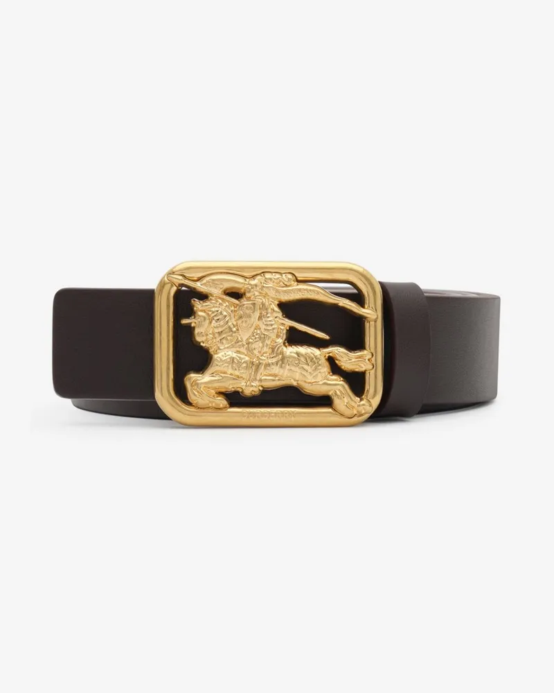 Burberry Wendbarer Ledergürtel „Rider“ , Size Peat