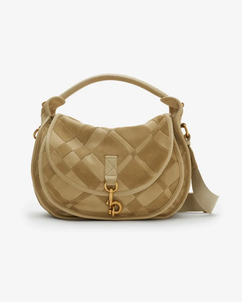 Burberry Mittelgroße Messenger-Tasche „B Clip Sandstorm