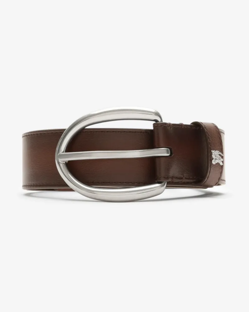 Burberry Ledergürtel mit ovaler Schnalle , Size Brush