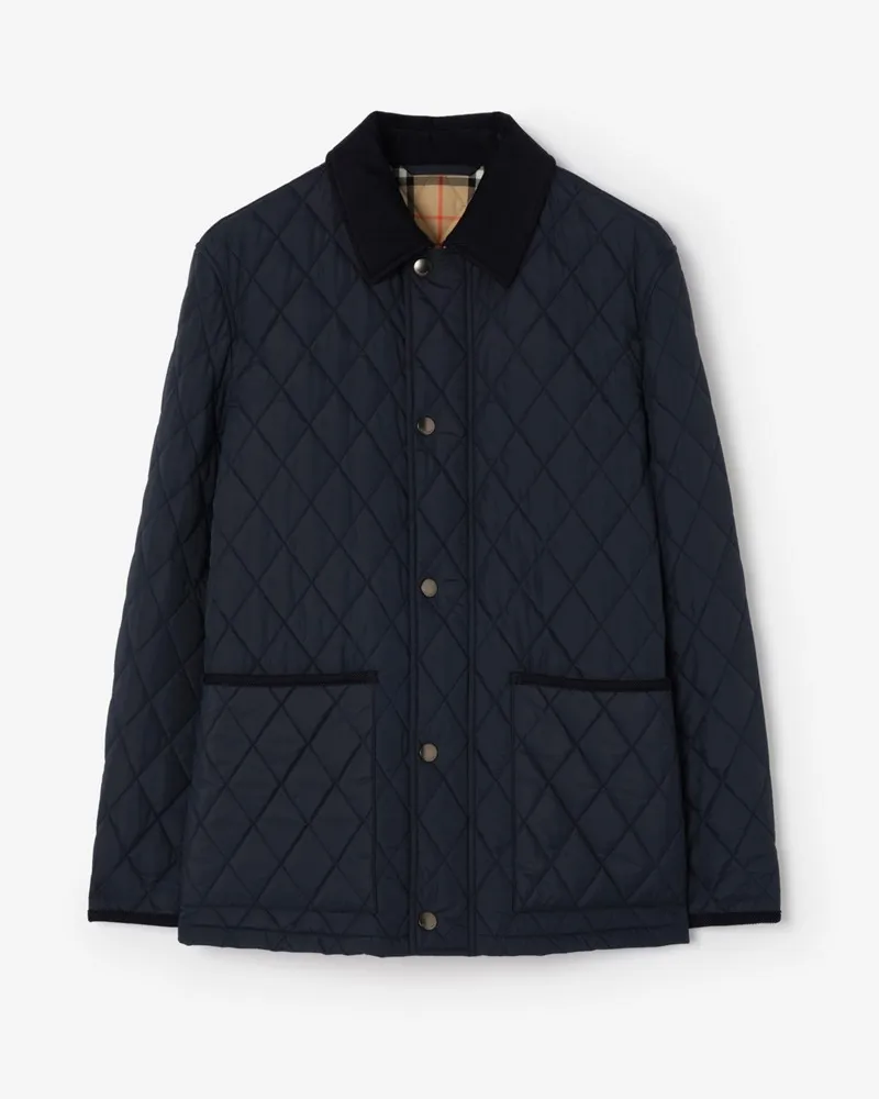 Burberry Nylon-Steppjacke „Haddington“ , Size Marineblau