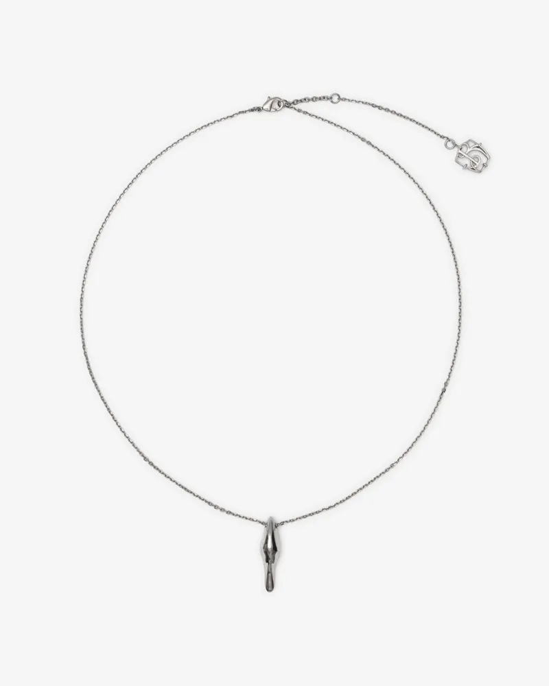 Burberry Duck Necklace Silver