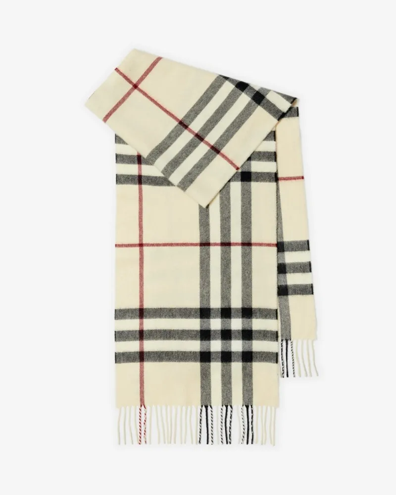 Burberry Kaschmirschal in Check Beige