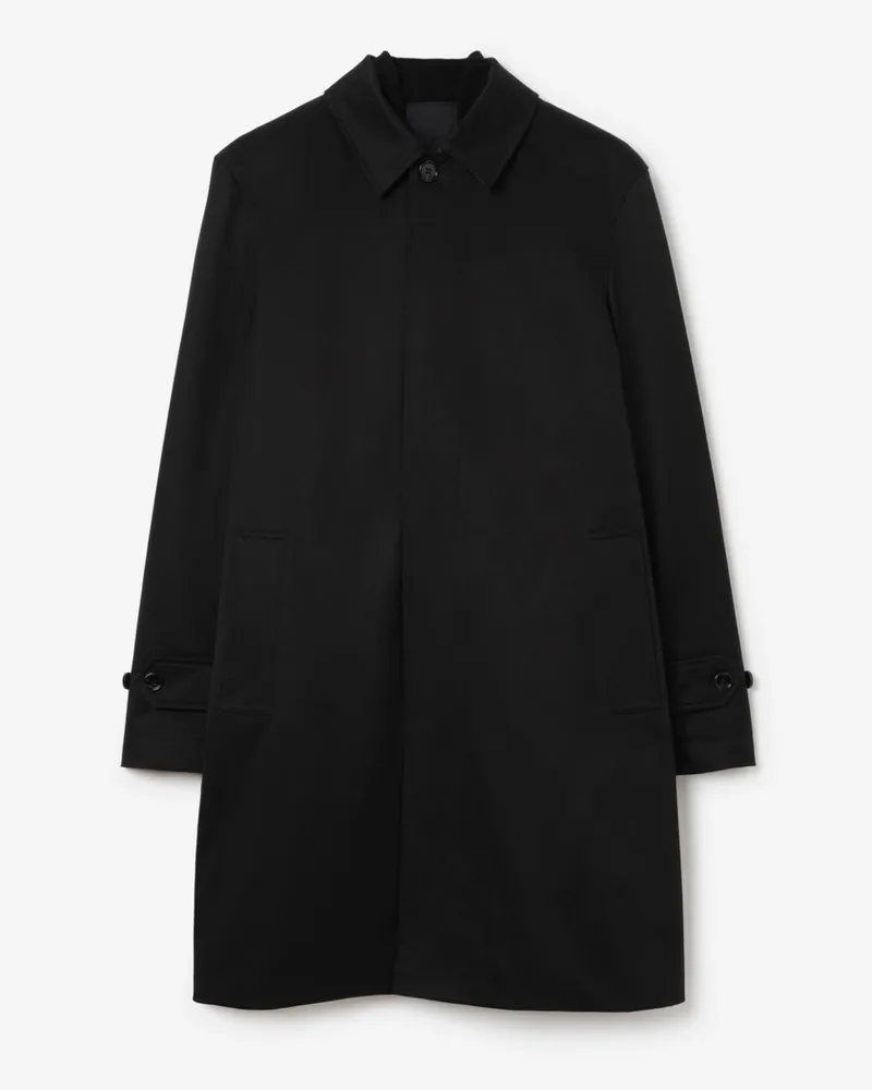 Burberry Langer Car Coat mit herausnehmbarer Weste , Size Black