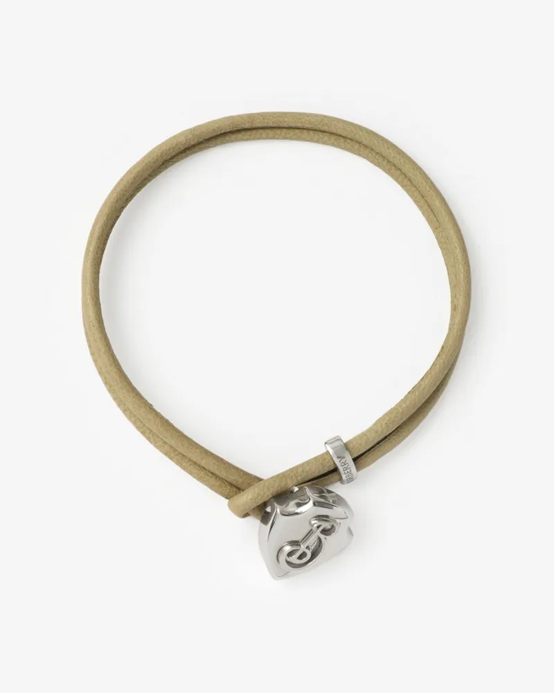 Burberry Lederarmband „B Shield Silber