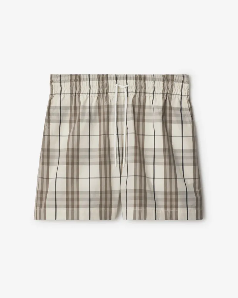 Burberry Baumwollshorts in Check Cotton