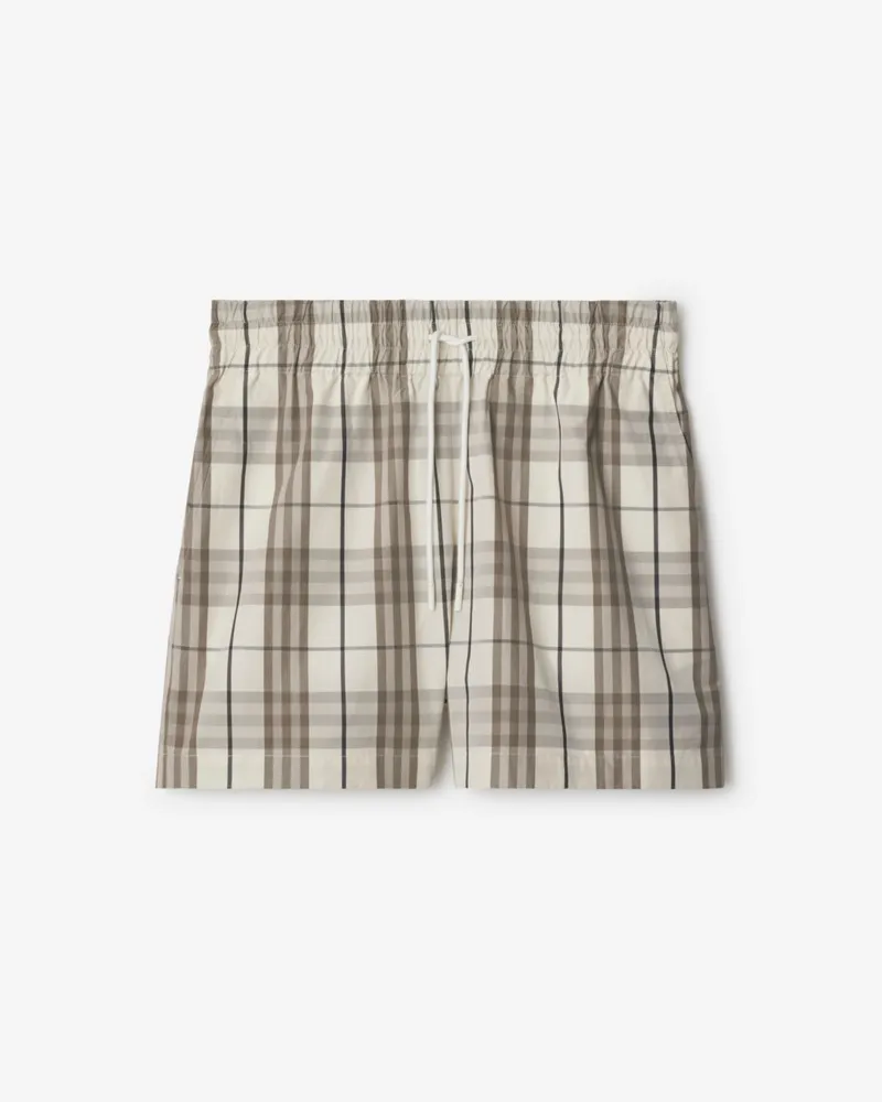 Burberry Baumwollshorts in Check Cotton