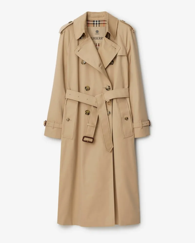 Burberry Langer Heritage-Trenchcoat „Waterloo“ , Size Honey-beige