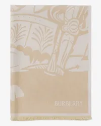 Burberry Woll-Baumwoll-Schal mit EKD-Motiv Hunter