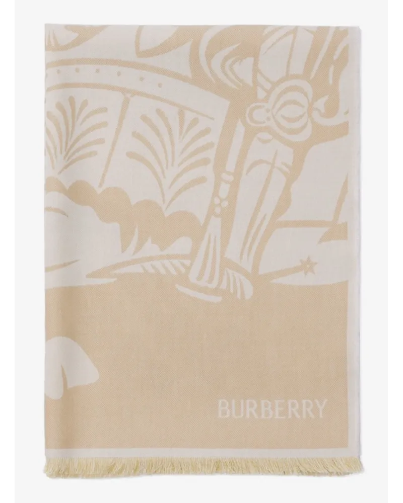 Burberry Woll-Baumwoll-Schal mit EKD-Motiv Hunter