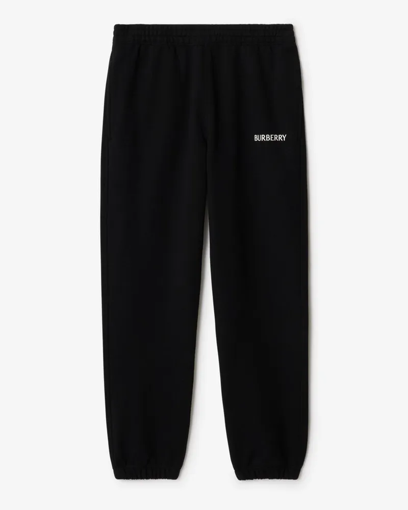 Burberry Baumwoll-Trainingshose mit Logo Black