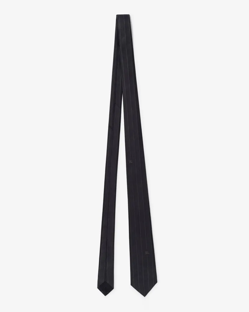Burberry Seidenkrawatte mit Nadelstreifen Marineblau