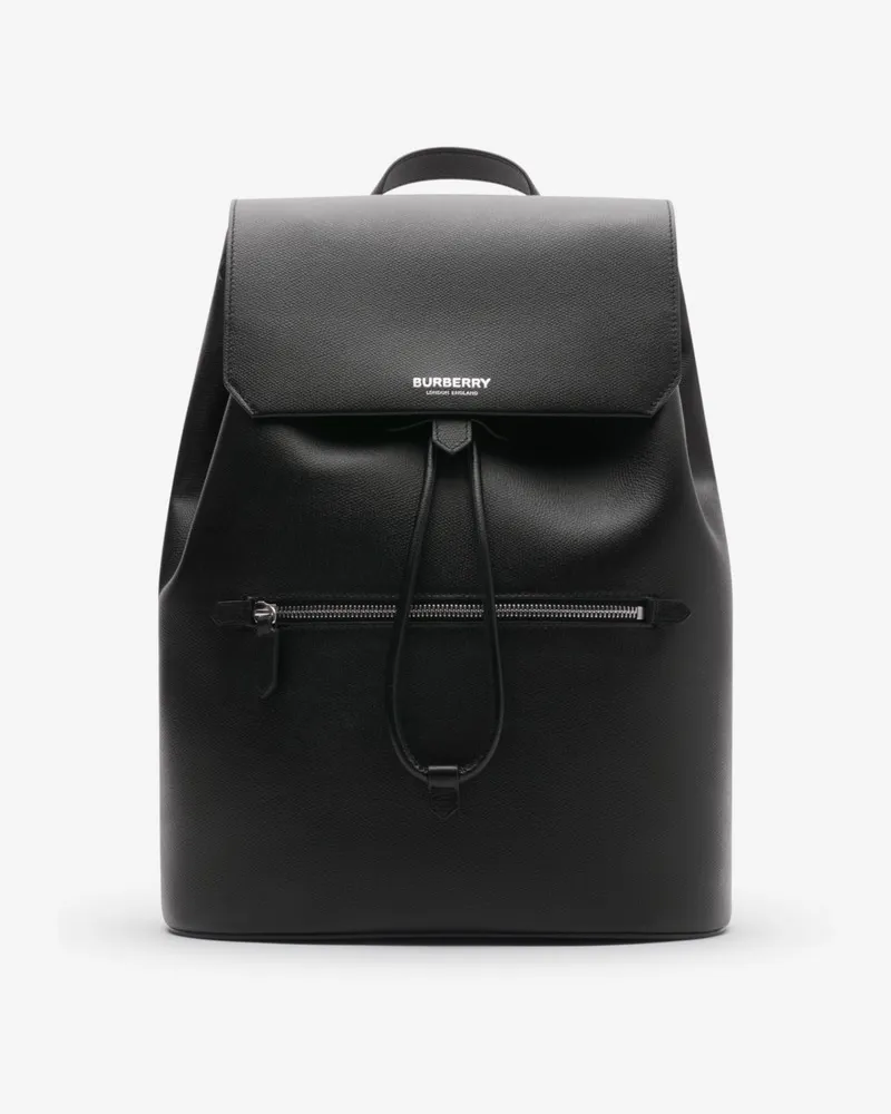 Burberry Lederrucksack Schwarz
