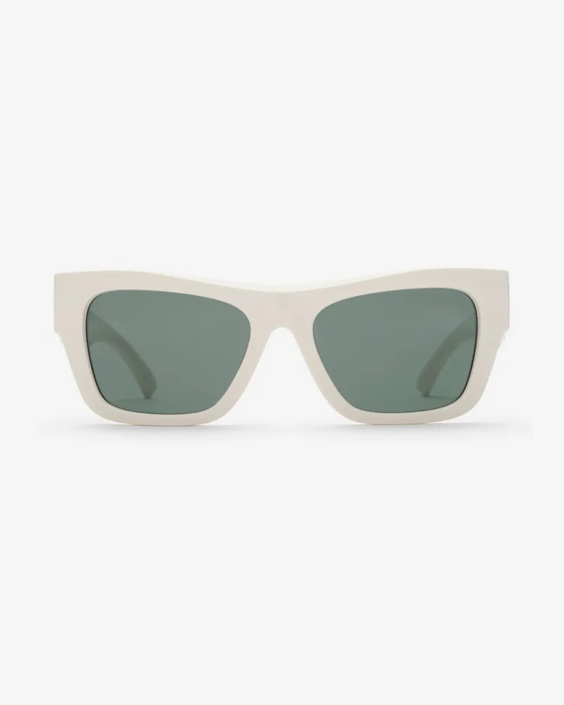 Burberry Heritage-Sonnenbrille mit eckiger Fassung White