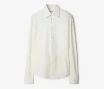 Schmal geschnittenes Baumwoll-Seiden-Smokinghemd , Size