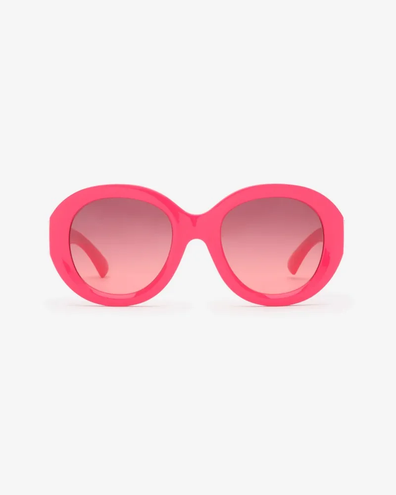 Burberry Heritage-Sonnenbrille mit runder Fassung Aubergine