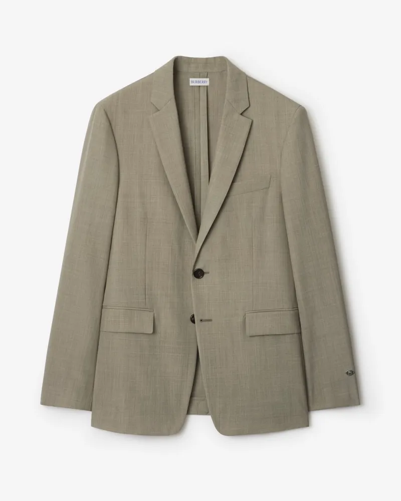 Burberry Wolljackett Olive-grün