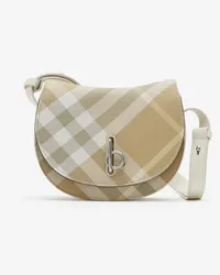 Burberry Tasche „Rocking Horse“ im Kleinformat Flachsfarben