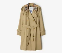 Mittellanger Trenchcoat „Castleford“ mit Check-Kragen