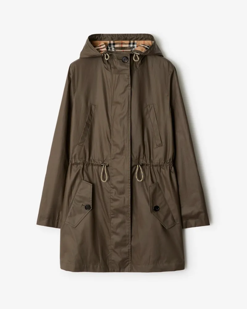 Burberry Parka aus beschichteter Gabardine Military