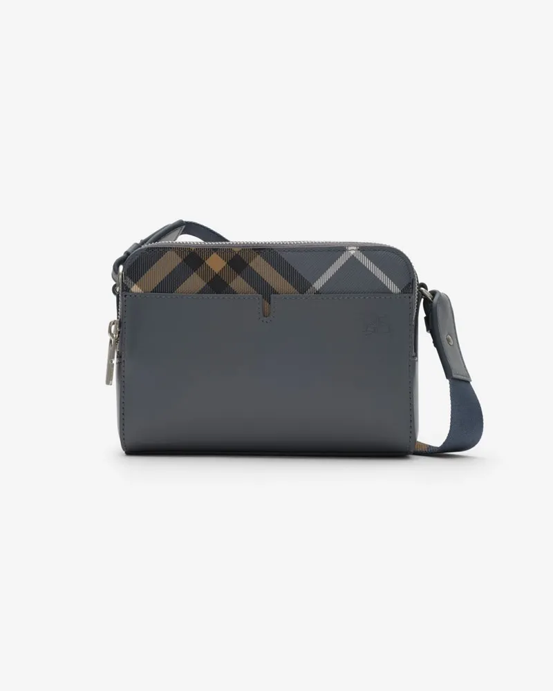 Burberry Crossbody-Tasche mit Check-Akzent Wave-blau