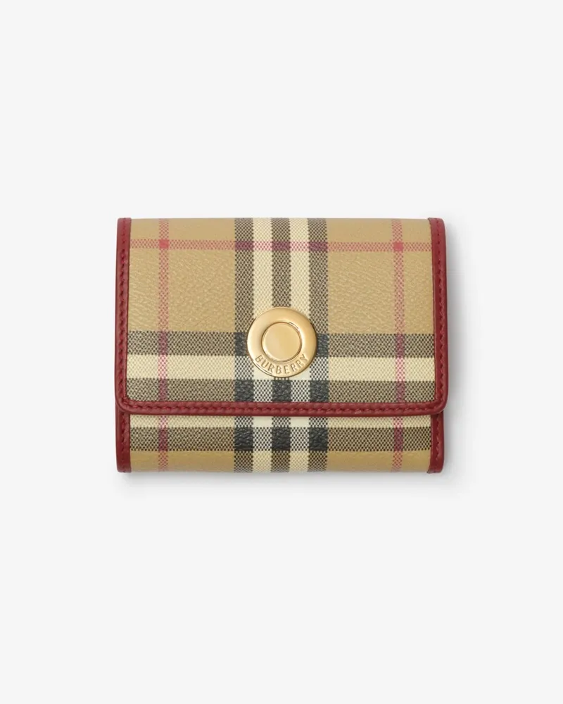 Burberry Kleine Faltbrieftasche in Check Vntg