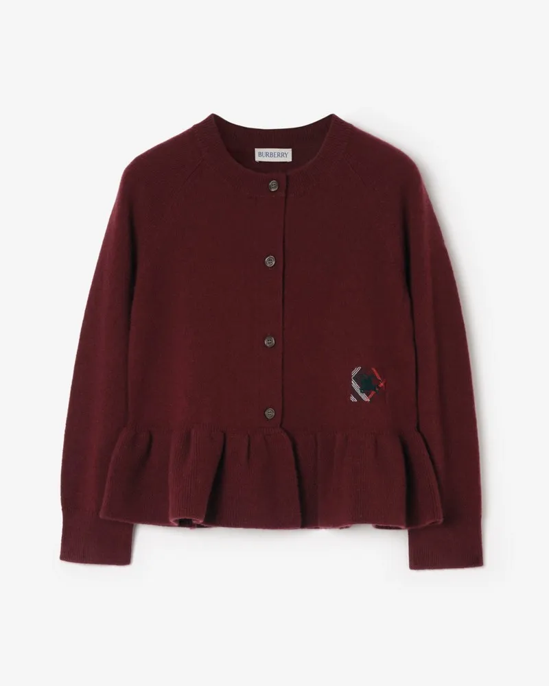 Burberry Kaschmir-Cardigan , Size Oxblood