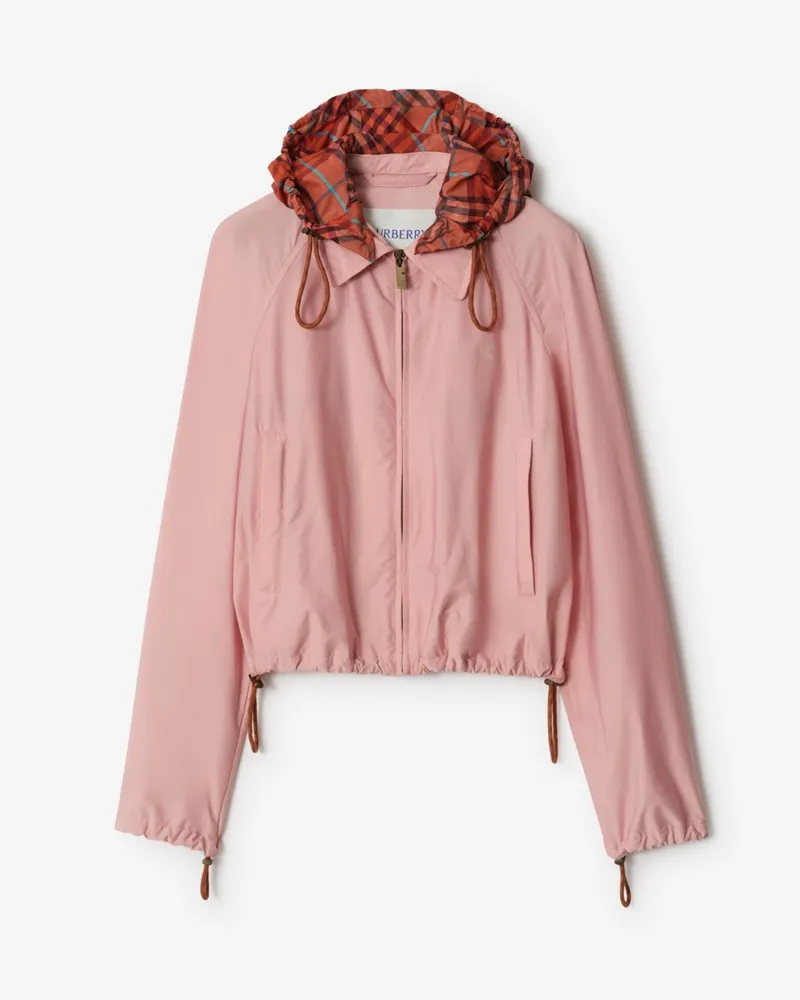 Burberry Cropped-Kapuzenjacke „Newcott“ , Size Begonia-rosa