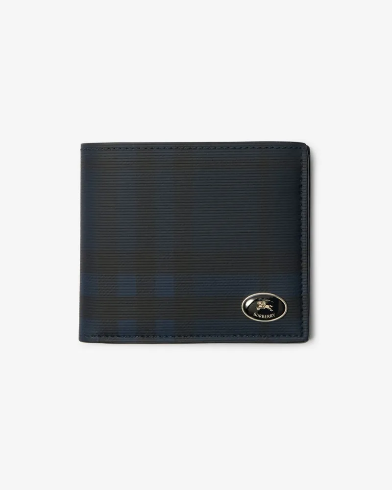 Burberry Faltbrieftasche in Check Marineblau