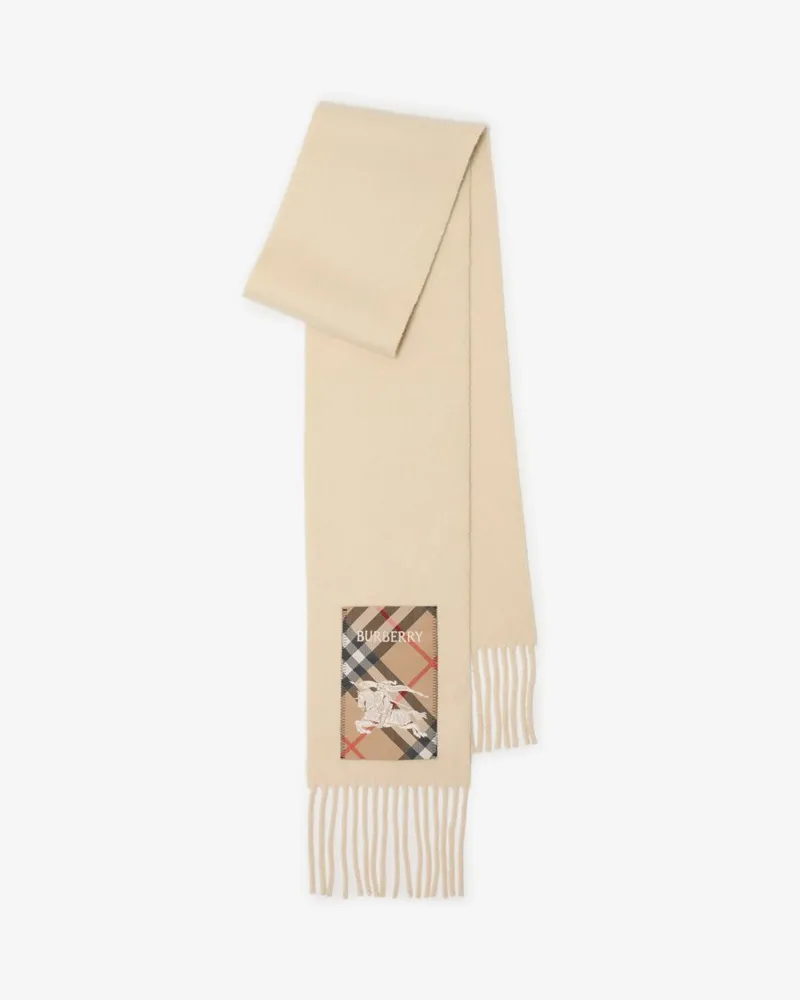 Burberry Kaschmirschal mit Check-Label Nutmeg