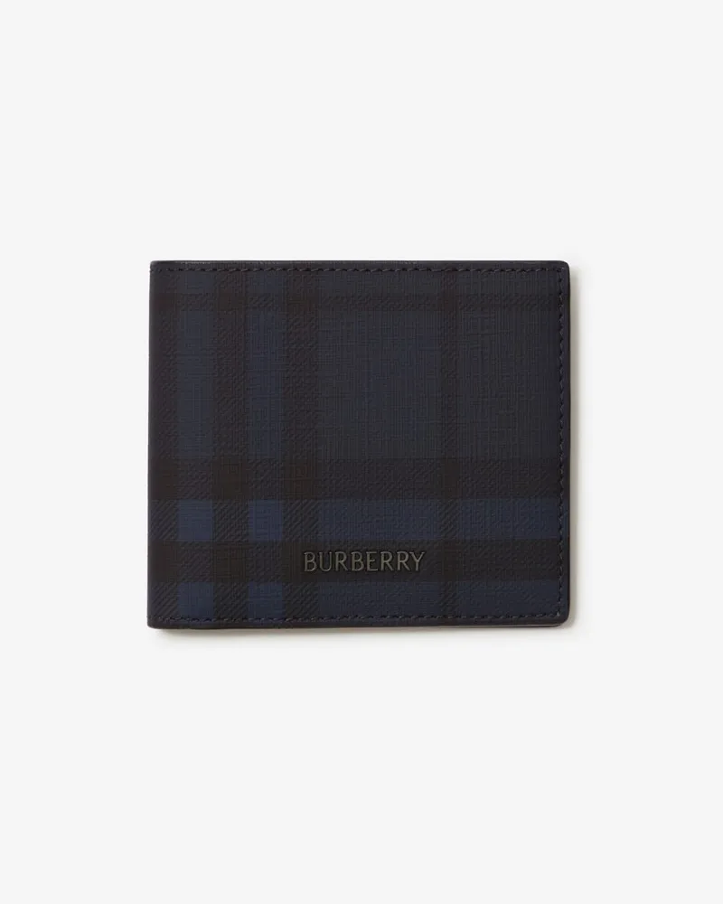 Burberry Faltbrieftasche „City“ in Check Navy