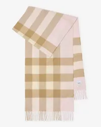 Burberry Kaschmirschal in Check Alabasterrosa