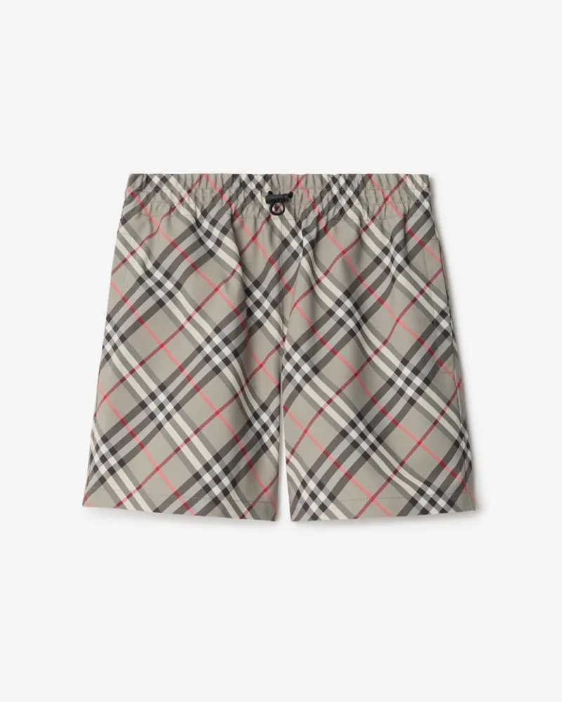 Burberry Shorts in Check Malvengrau