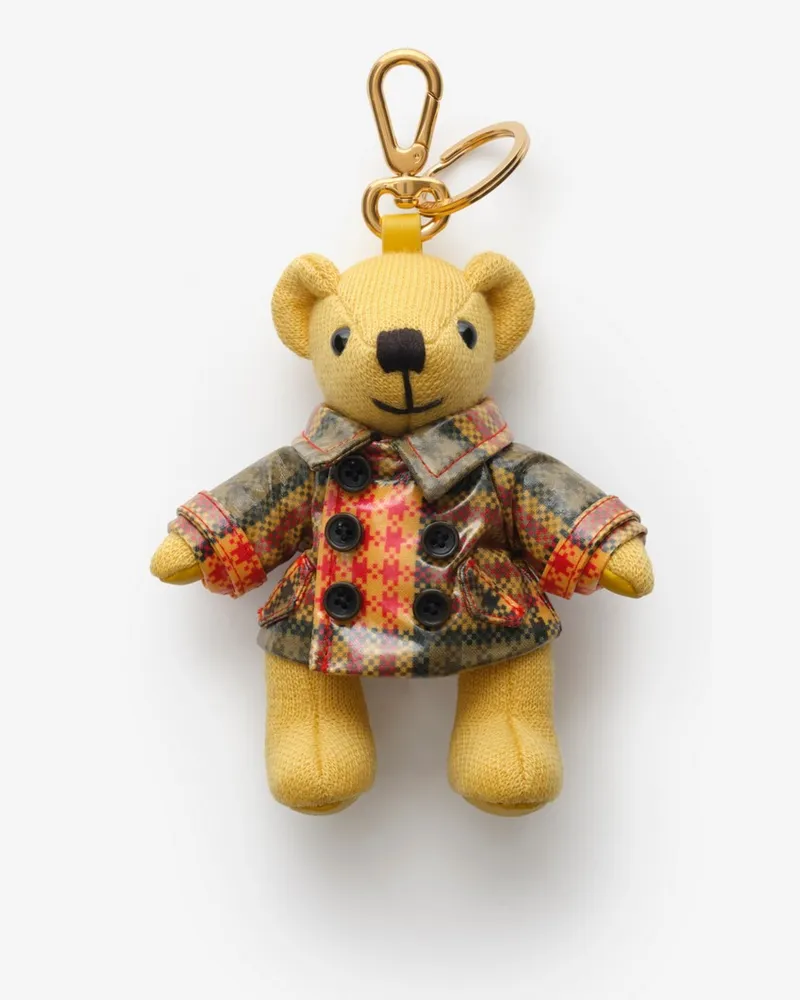 Burberry Thomas Teddybär-Anhänger Gelb
