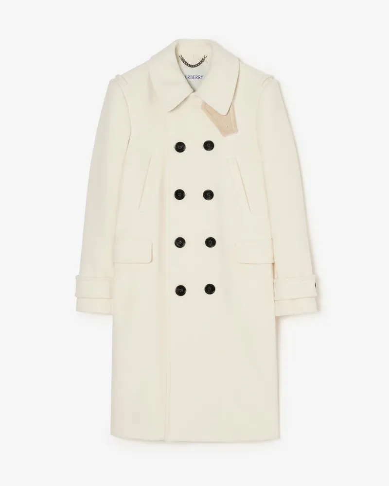 Burberry Wollmisch-Peacoat , Size Ivory