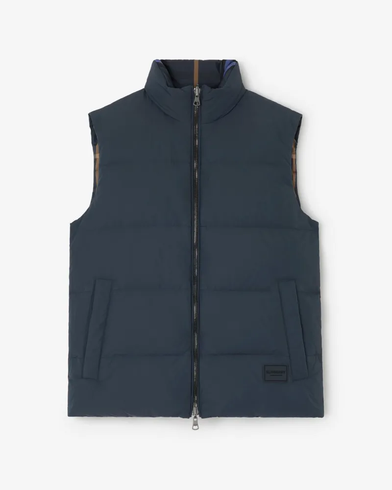 Burberry Wendbare wattierte Weste , Size Night-blau