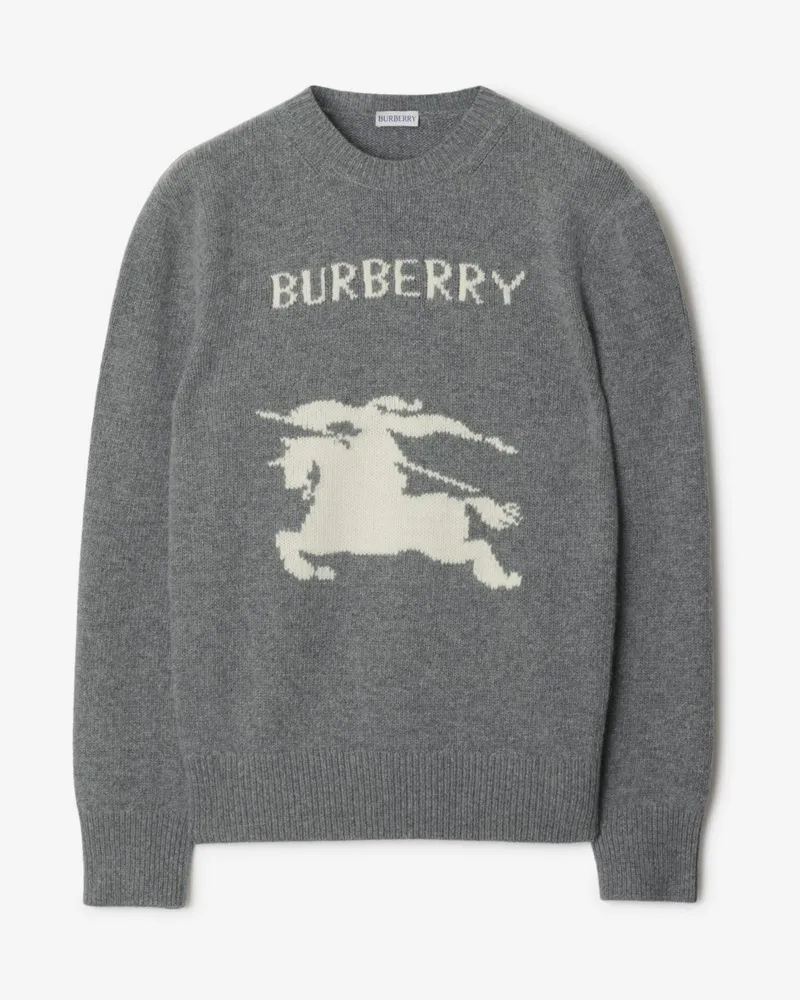 Burberry Pullover aus Wolle und Kaschmir mit EKD-Motiv Grau