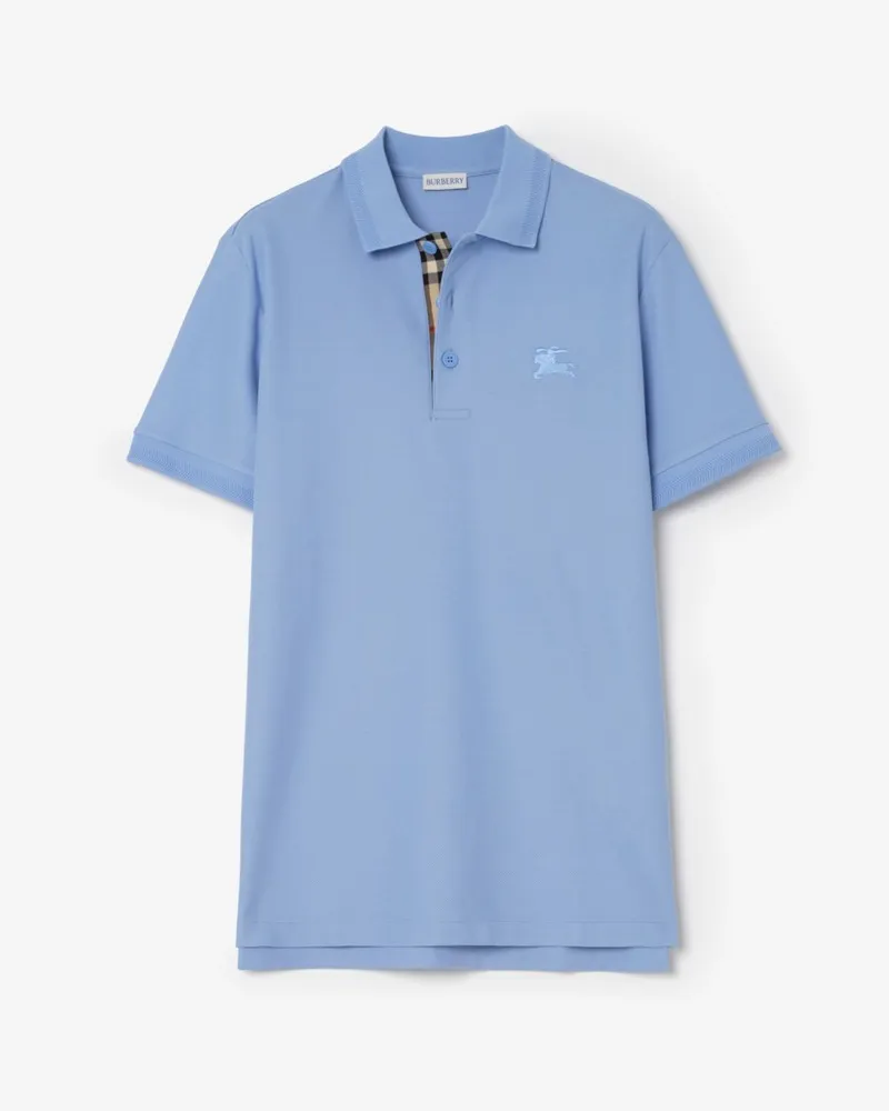 Burberry Baumwoll-Poloshirt , Size Cornflower