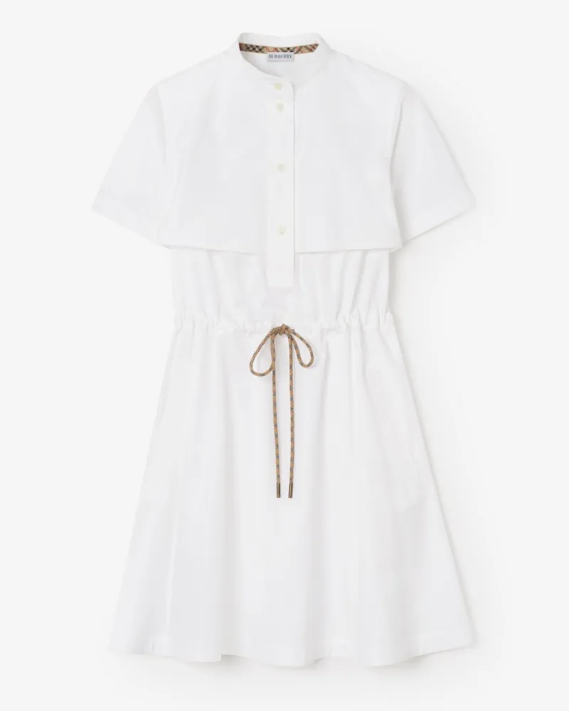 Burberry Baumwollpopelin-Kleid , Size Optic